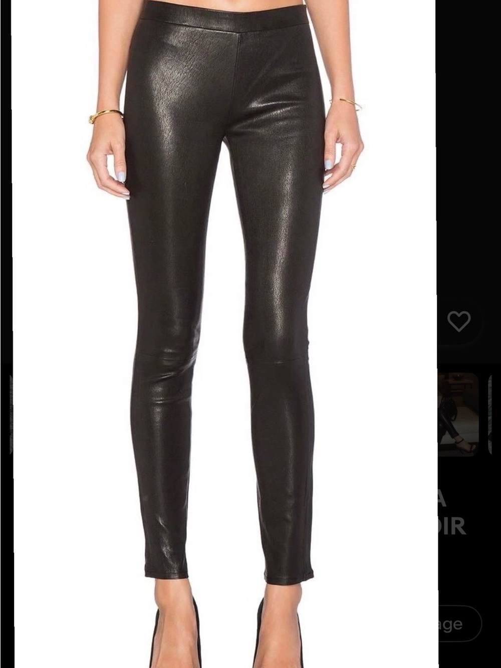 J Brand L8007 Skinny Edita Pull Up Leather Leggings